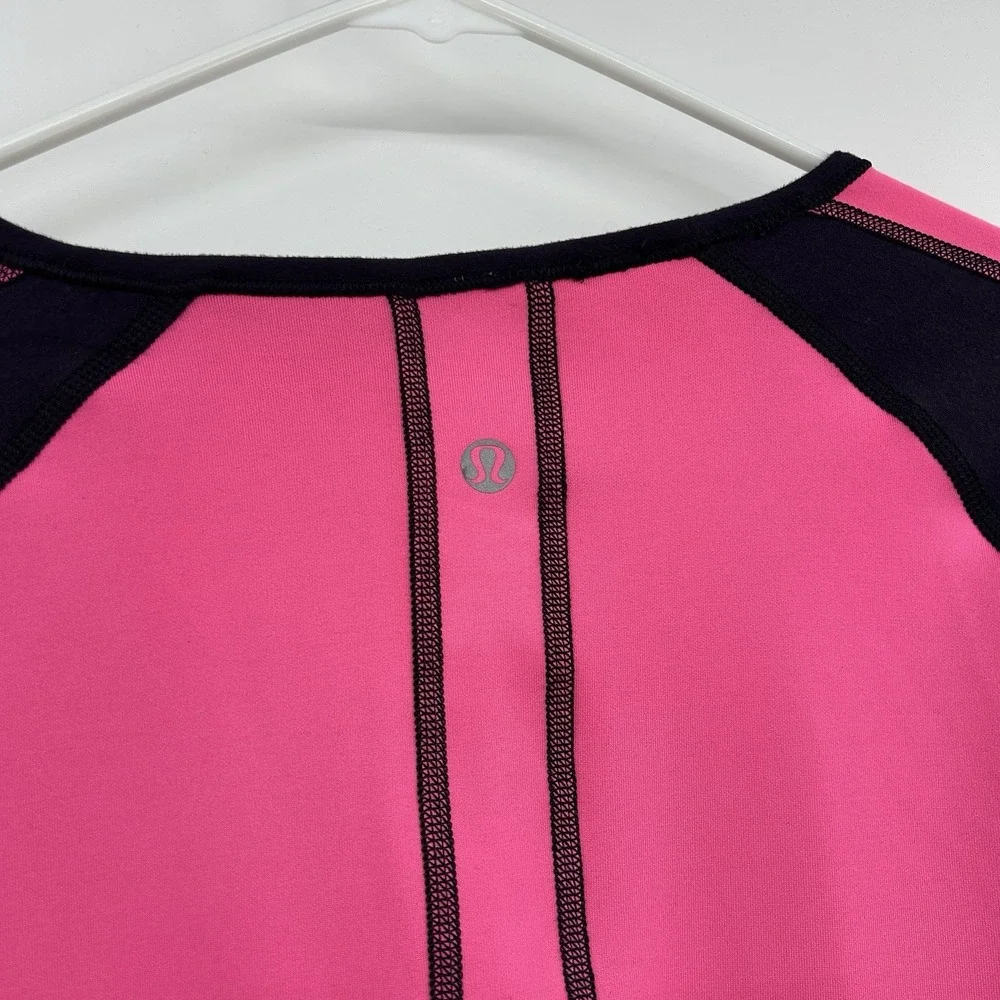 Lululemon Womens Runder Under Reversible Long Sleeve Shirt Size 4/6 RULU‎